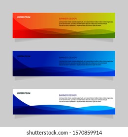 Banner design abstract template vector
