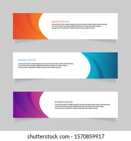 Banner design abstract template vector