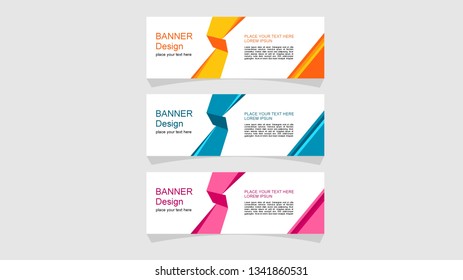 Banner design abstract vector