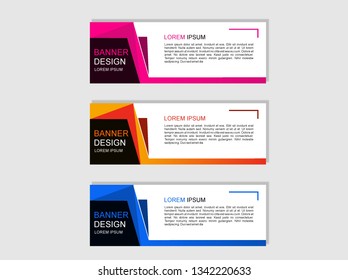 Banner design abstract vector