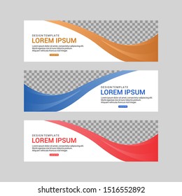 Banner design abstract vector template. Set of banner background isolated vector for print, display, promotion.