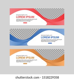 Banner design abstract vector template. Set of banner background. EPS 10