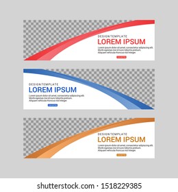 Banner design abstract vector template. Set of banner background. EPS 10