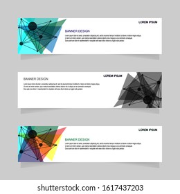 Banner design abstract vector template modern 