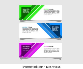 Banner design abstract vektor