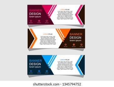 Banner design abstract vektor