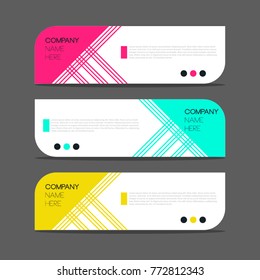 Banner design for advertising and presentation