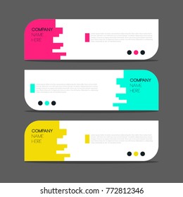 Banner design for advertising and presentation