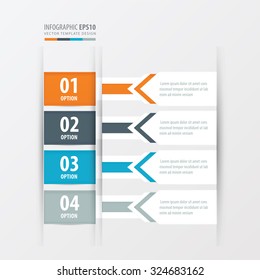banner design arrow style  Orange , blue, gray color