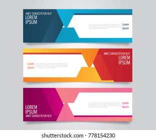 Banner design background.Vector abstract web banner template.