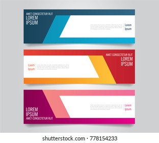 Banner design background.Vector abstract web banner template.