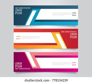 Banner design background.Vector abstract web banner template.