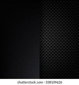 Banner design. Black abstract template background. Vector illustration EPS10