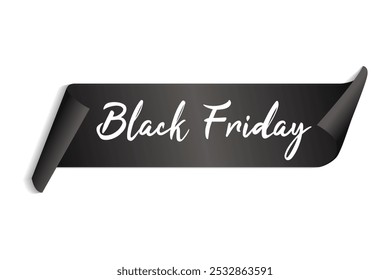 Banner design for Black Friday. The design of an advertising poster for Black Friday. Vector illustration.