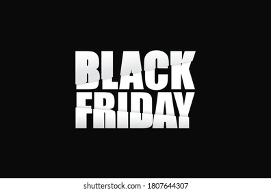 Banner design for Black Friday November sale. Vector illustration.