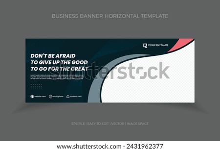 banner design business horizontal with abstract background.