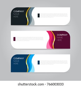 Banner design for business presentation 