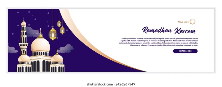 banner design for celebrating the Ramadan holiday, banners for web needs, events, Ramadan kareem