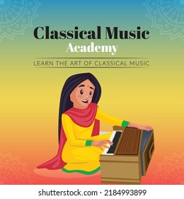 Banner Design Of Classical Music Academy Template.