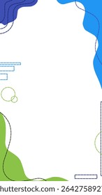 Banner design with colorful liquid, white background with abstract watercolor for brochure, flyer, landing page
