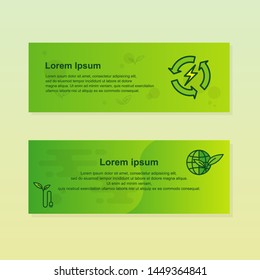 banner design concept cares about the environment