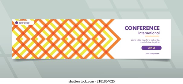 Banner design for conference and meet