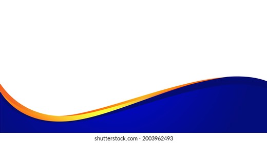 banner design with curve pattern and blue color. vector illustration