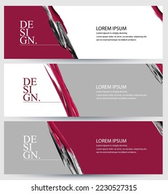 Banner design, custom banner, banner vector, background, vectro, red, dark red, black and white. Usable for banner, cover, and web, cover header background for website design, Social Media, eps 10