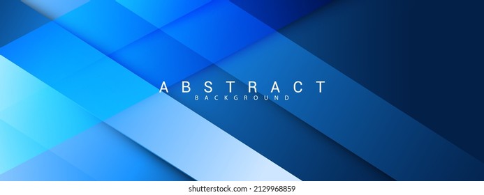 Banner design with diagonal dark blue stripe pattern. Modern line stripes curve abstract presentation background