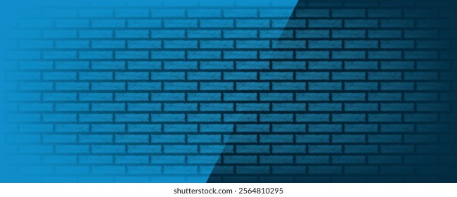 Banner design featuring a red brick wall background.