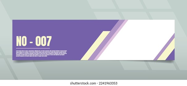 Banner design with futuristic modern concept