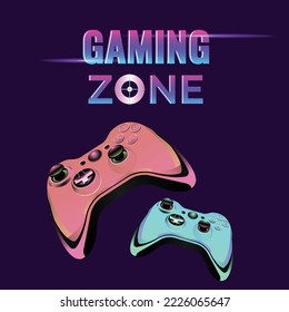 Banner design of gaming zone template.