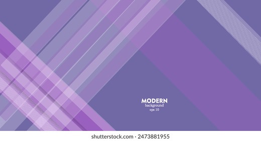 Banner design geometric purple overlapping background with copy space for text. eps 10