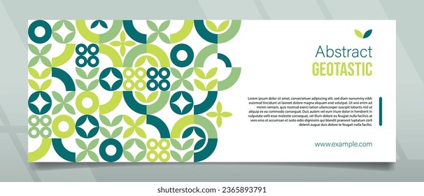 Banner design with geometric shape and abstract concept, suitable for art, event, festive, celebration, graduation, opening, sale, ads and others