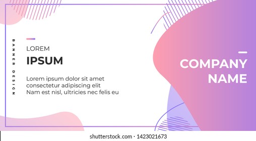 BANNER DESIGN WITH GRADIENT COLOR