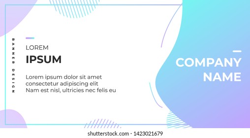 BANNER DESIGN WITH GRADIENT COLOR