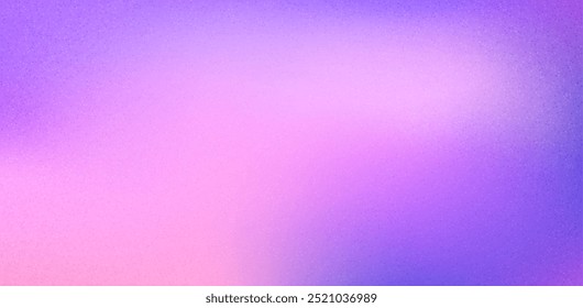 Banner design with grainy gradient dust graphic texture in vibrant purple and pink tones. This vector background illustration is ideal for creative design purposes.