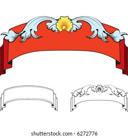 Banner design for graphic element.