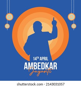 Banner design of Happy Ambedkar Jayanti  template.