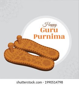 Banner design of happy guru Purnima Indian festival template.