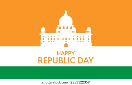 Banner design of happy Indian republic day template. bharat