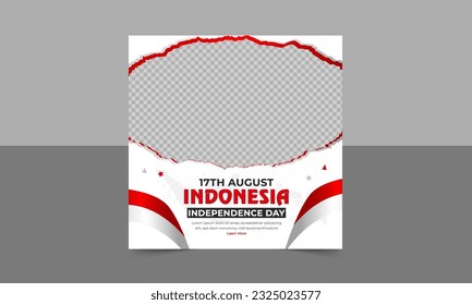 A banner design for the happy Indonesia Independence Day Celebration, Indonesia Indonesia day celebration banner flyer design