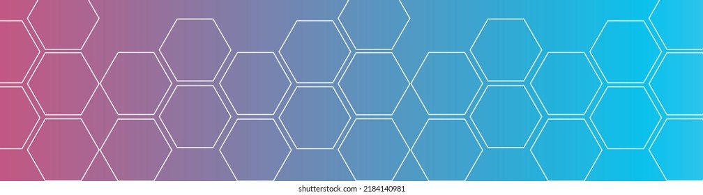 banner design with hexagons abstract background. geometric hexagon pattern without contour. abstract banner background with hexagon pattern