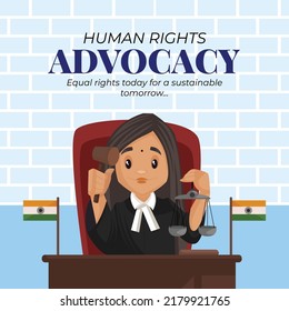 Banner Design Of Human Rights Advocacy Template.