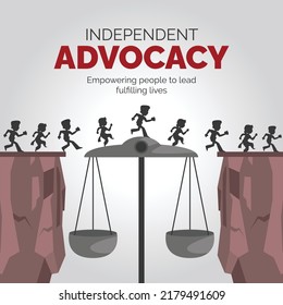 Banner Design Of Independent Advocacy Template. 