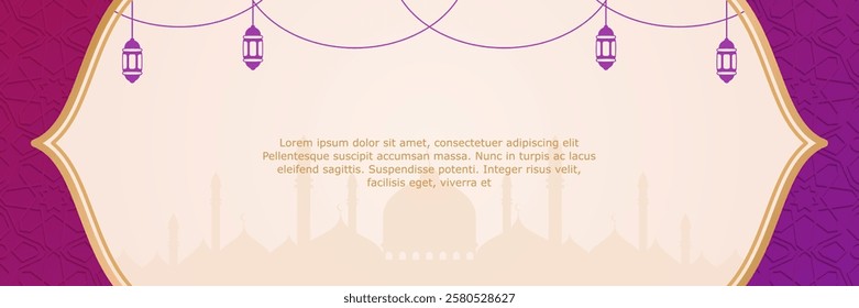 banner design with Islamic and Ramadan themes