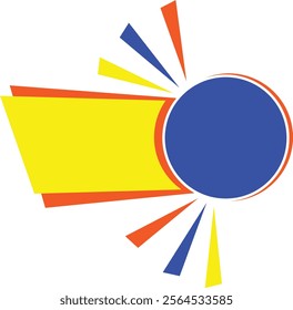 Banner design isolated on transparent background