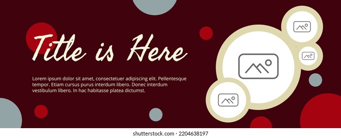 Banner design layout for company, business, event, grand opening, marketing, promotion, sales template layout red color theme
