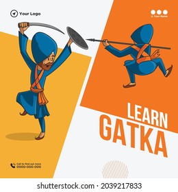 Banner Design Of Learn Gatka Template.