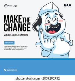Banner design of make the change template.